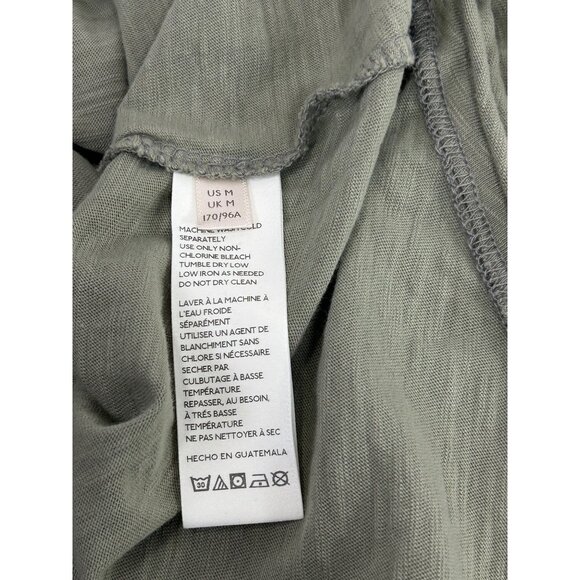 WE THE FREE Arden Tee Sz XS Sage Green Raglan Sleeve Oversized Slub Knit Cotton - Picture 12 of 12